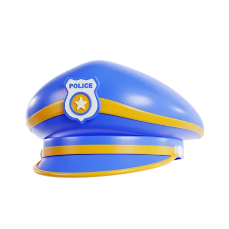 Police Cap  3D Icon