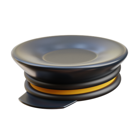Police Cap  3D Icon