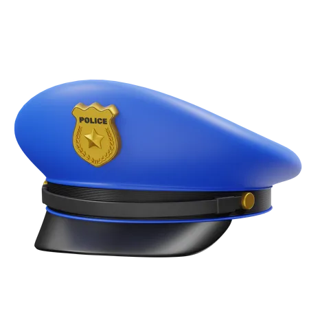 Police Cap  3D Icon