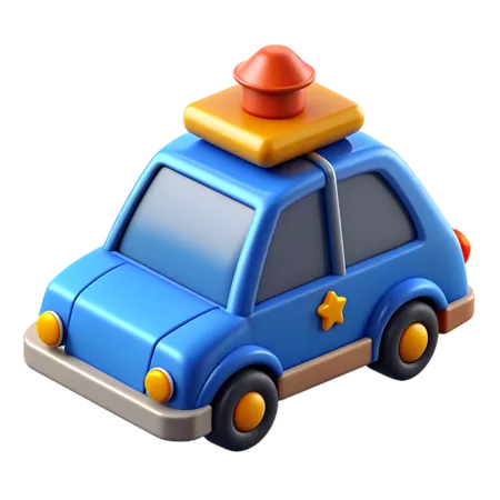 Police car  3D Icon