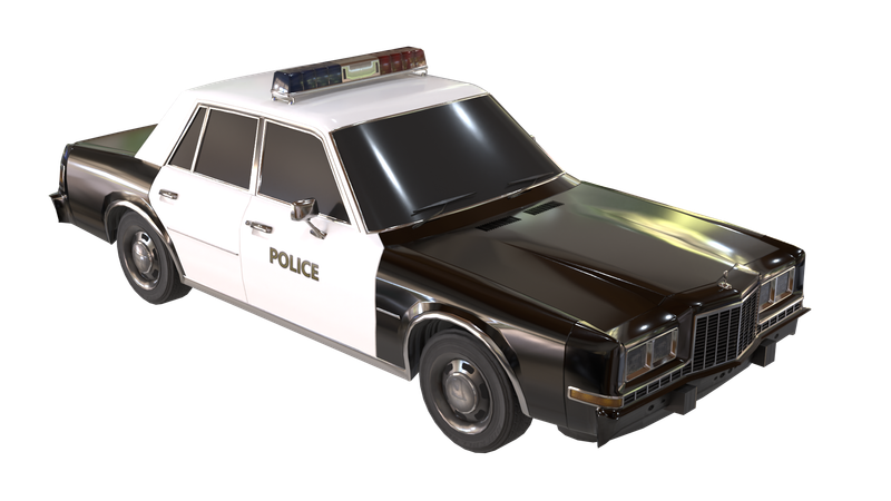 警察車両  3D Icon