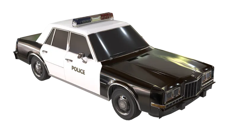 警察車両  3D Icon