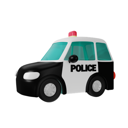 Police Car 3D Icon