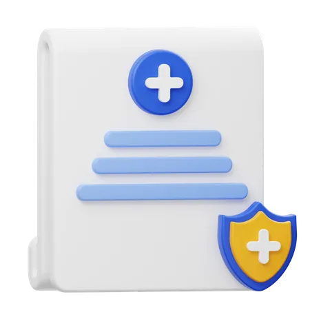 Police d'assurance  3D Icon