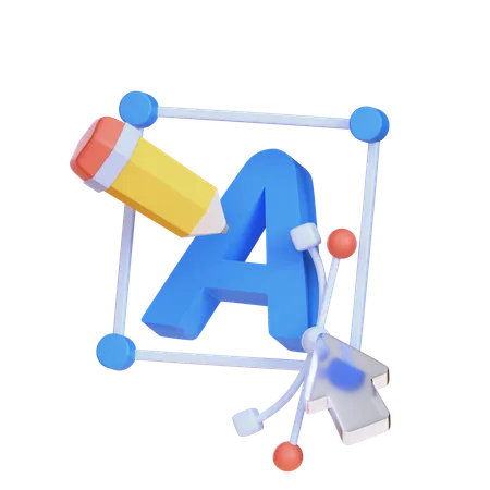 Conception de polices  3D Icon