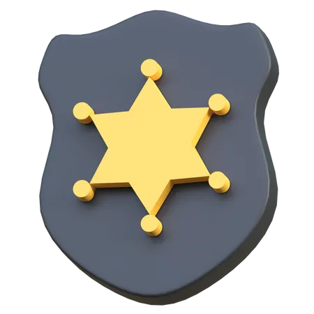 Police Emblem 3D Icon