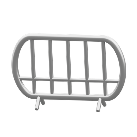 Police Fence  3D Icon