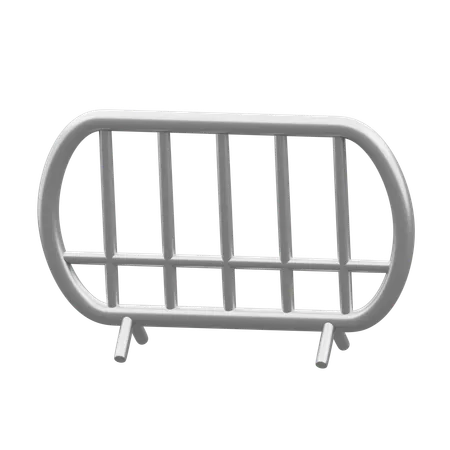 Police Fence  3D Icon