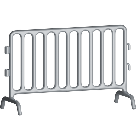 Police Fence  3D Icon