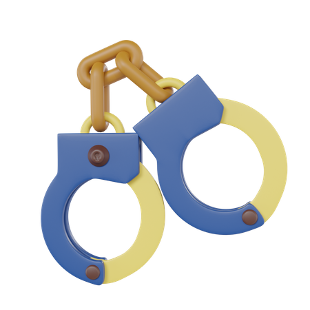 Police Handcuffs  3D Icon