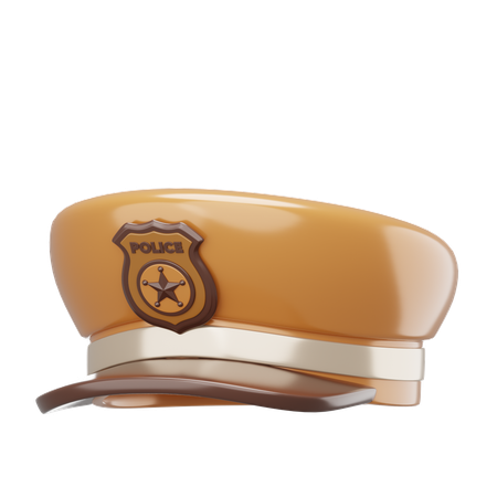 Police Hat  3D Icon