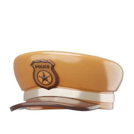Police Hat  3D Icon