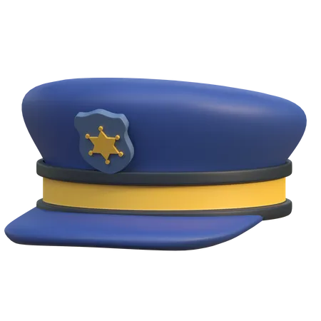 Police Hat  3D Icon