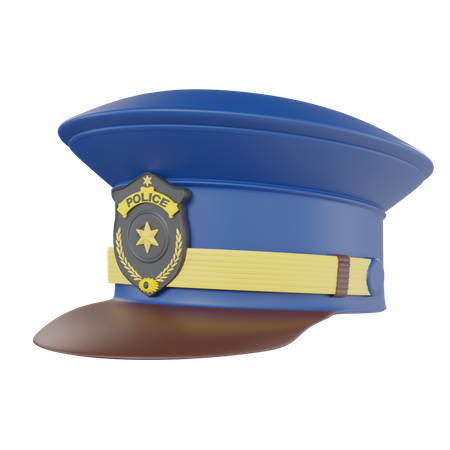 Police Hat  3D Icon