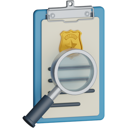 Police Investigation  3D Icon