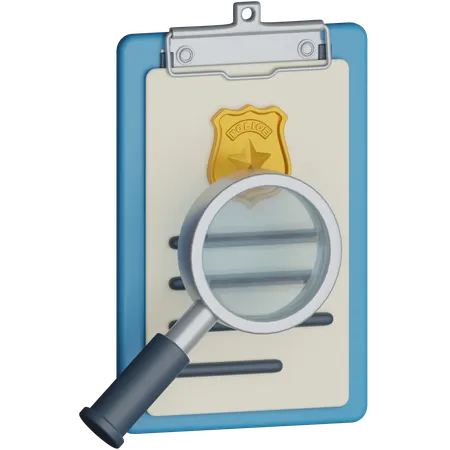 Police Investigation  3D Icon