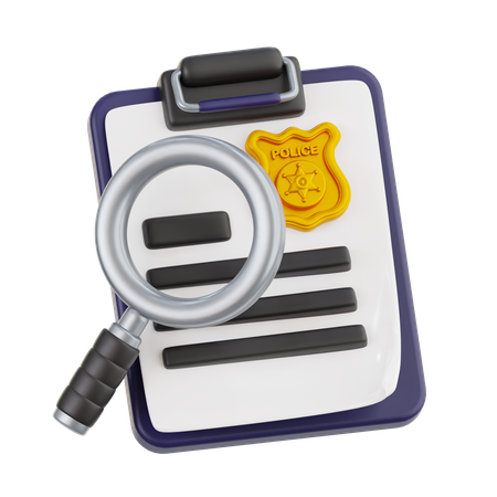Police Investigation  3D Icon