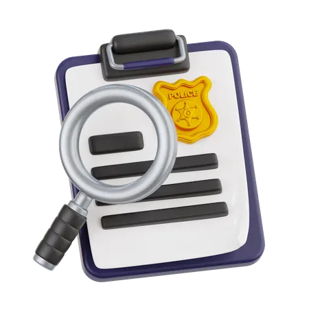 Police Investigation  3D Icon