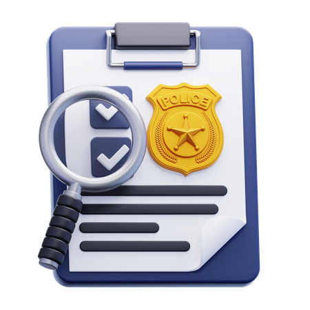 POLICE INVESTIGATION  3D Icon
