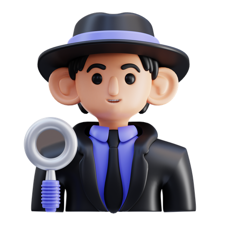 Police Investigator  3D Icon