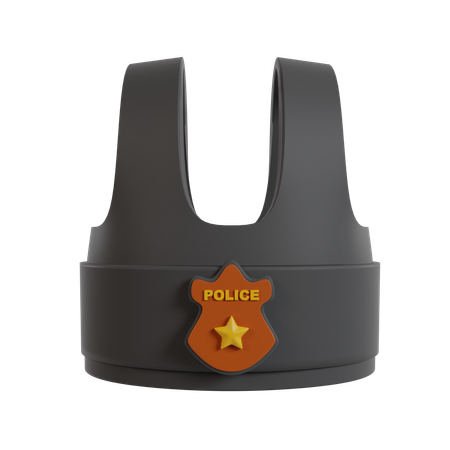 Police Jacket  3D Icon
