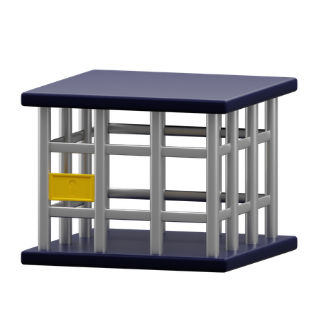 Police Jail  3D Icon