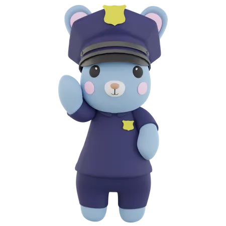 Lapin policier  3D Icon