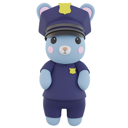 Lapin policier  3D Icon