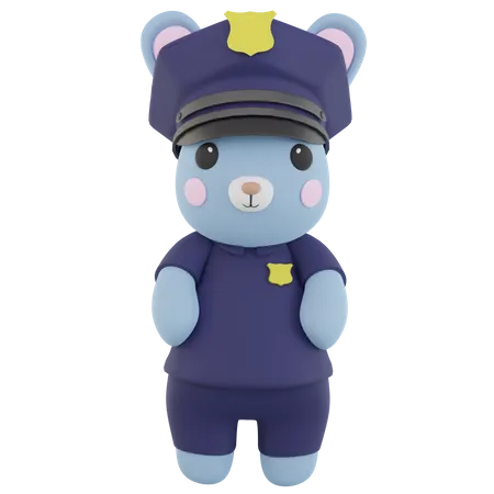 Lapin policier  3D Icon