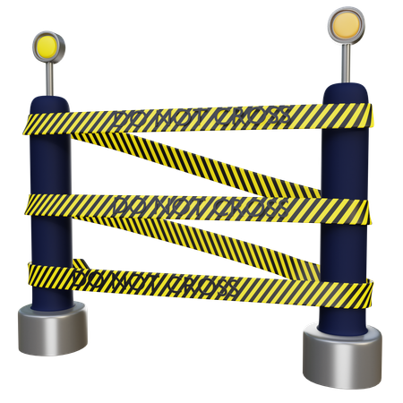 Police Line  3D Icon