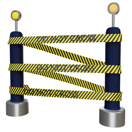 Police Line  3D Icon