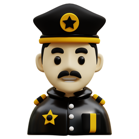 Police Man  3D Icon
