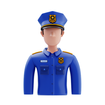 Police Man  3D Icon