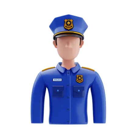 Police Man  3D Icon