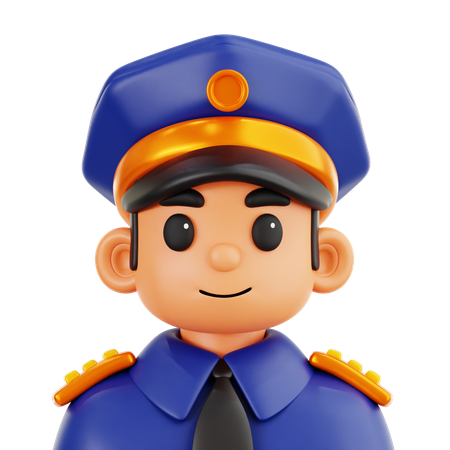 Police Man  3D Icon