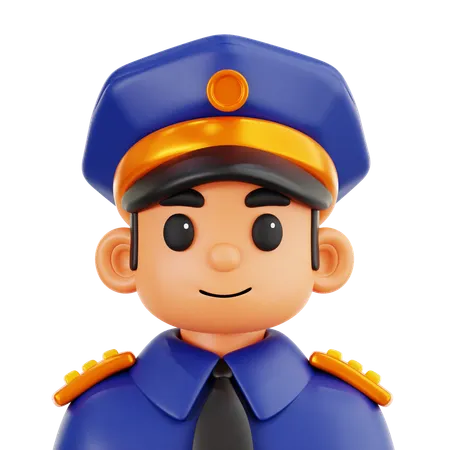 Police Man  3D Icon