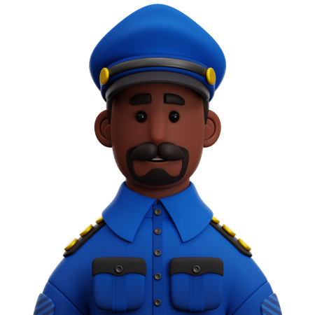 Police Man  3D Icon