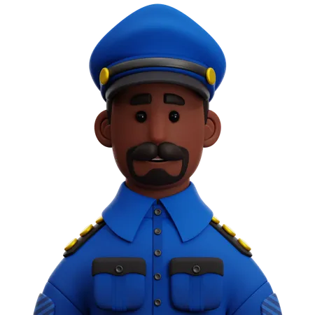 Police Man  3D Icon