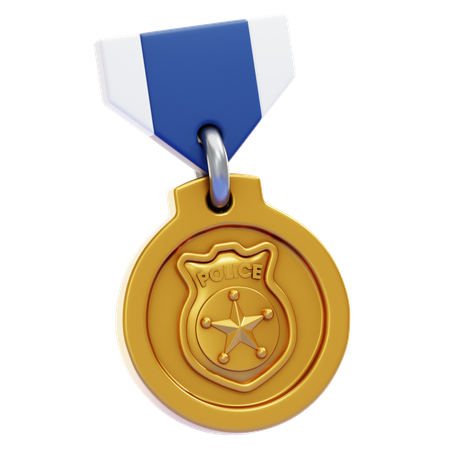 POLICE MEDAL  3D Icon