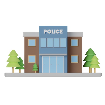 Police Office  3D Icon