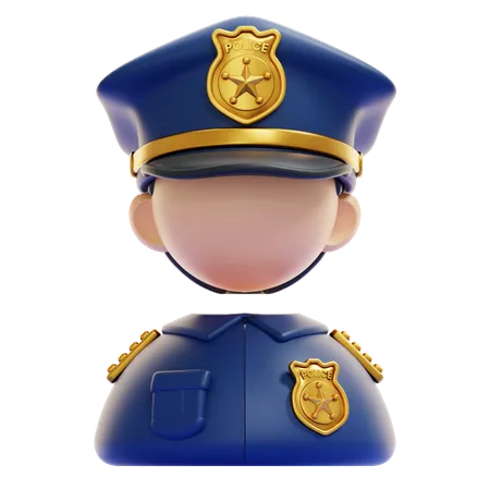 POLICE OFFICER  3D Icon