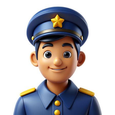 Police officer  3D Icon