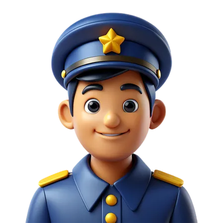 Police officer  3D Icon