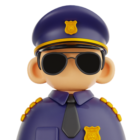 警察官  3D Icon