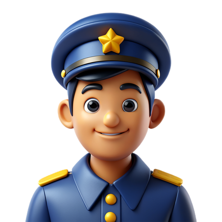 Police officer  3D Icon