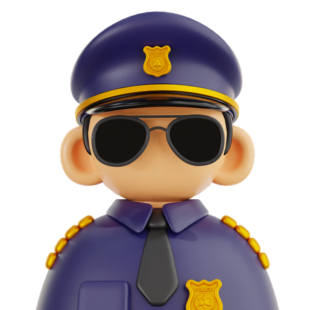 Police Officer  3D Icon