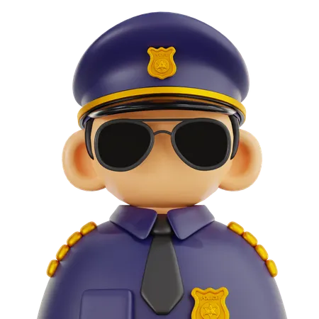 Police Officer  3D Icon