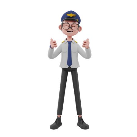 Police officer  3D Illustration