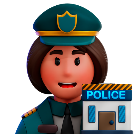 Police Officer 3D Icon