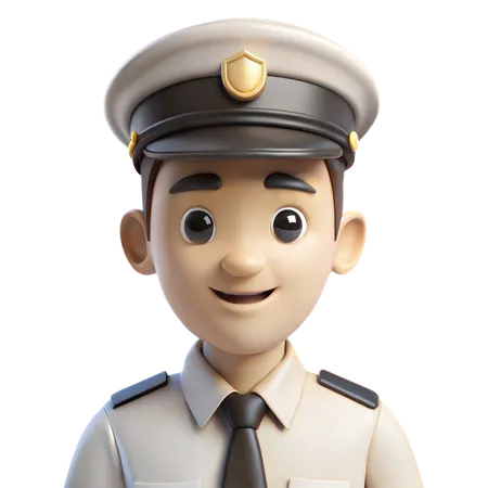 Police Officer Avatar  3D Icon